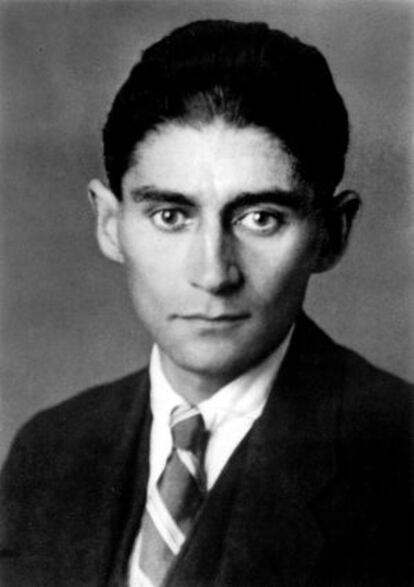 Kafka, en una imagen de un libro de K. Wagenbach.