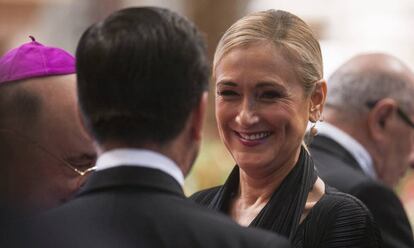 Cristina Cifuentes, el pasado día 19, en una visita oficial a Roma.