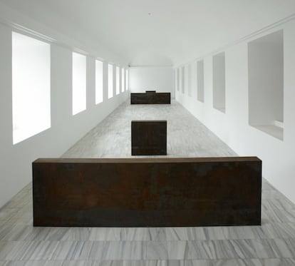 'Equal Parallel / Guernica-Bengasi'/  (1986), by Richard Serra.