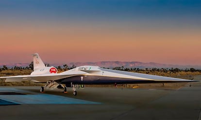 Imagen del X-59 de la NASA