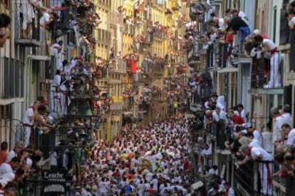 Fotografia de los San Fermines del fotógrafo Pedro Armestre que ganó el Premio Ortega y Gasset 2014.