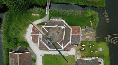 Vista aérea del Molen de Ster, en Utrecht.