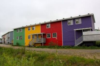 Casas prefabricadas en Inuvik.