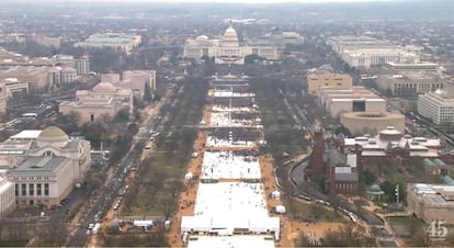 Imagen de la avenida 'National Mall' este viernes.