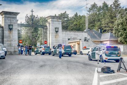 El Valle de los Caídos cierra para poder preparar la exhumación de los restos de Franco, el 11 de octubre 2019.
