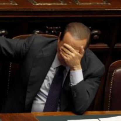 Berlusconi, en una fotografía de archivo tomada en el Parlamento en 2010.