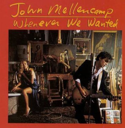 Elaine Irwin junto a John Mellencamp en la portada de su disco 'Whenever We Wanted'.