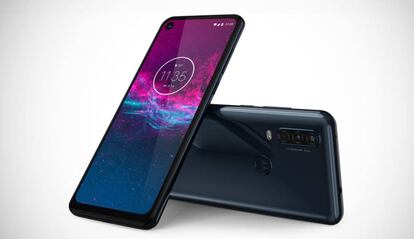 Motorola One Action de color azul