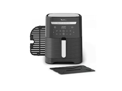 Freidora de aire Moulinex de 6,5 L con 8 programas automáticos de cocción. COMPRA POR 79,99€ (38% DE DESCUENTO)