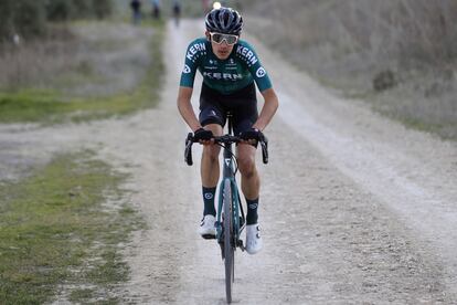 Igor Arrieta, en los caminos entre Baeza y Úbeda.