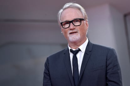 David Fincher at the Venice Film Festival, on September 3, 2023.