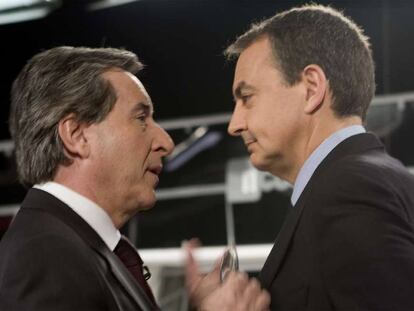 Zapatero e Iñaki Gabilondo