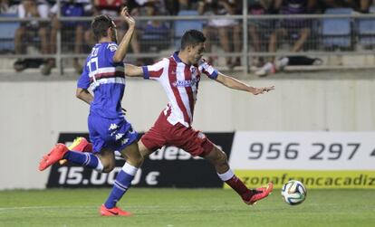 Ra&uacute;l Jim&eacute;nez durante el encuentro con el Sampdoria.