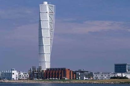 El rascacielos Turning Torso, en Malmoe (Suecia).