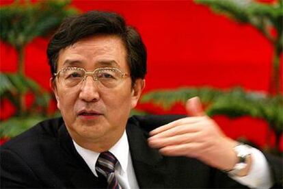 El líder del Partido Comunista Chino, Chen Liangyu, durante una conferencia en Shanghai el pasado enero.
