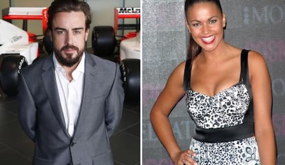 Fernando Alonso y Lara Álvarez.