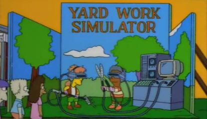 El &#039;Yard work simulator&#039; de &#039;Los Simpsons&#039;. 