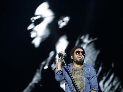 Lenny Kravitz, durant la seva actuació al Hard Rock Rising.