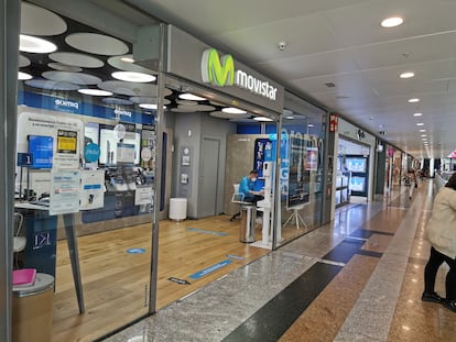 Una tienda de Movistar.