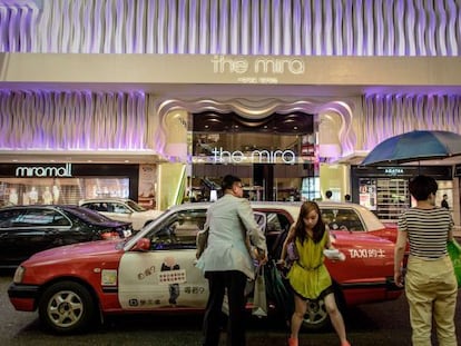 El hotel en el que se alojó Snowden en Hong Kong.