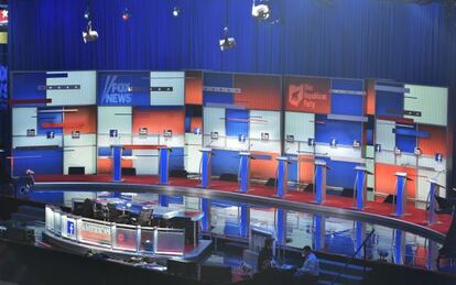 El primer debate presidencial republicano se celebra en Cleveland, Ohio