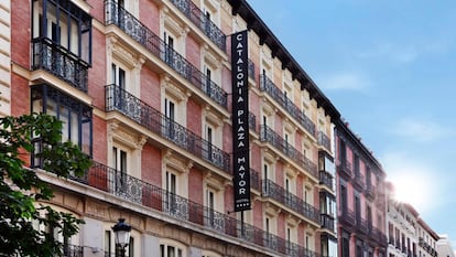 Fachada del hotel Catalonia Plaza Mayor, en Madrid.