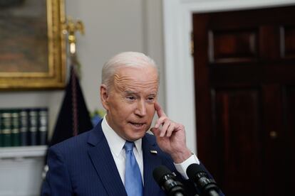 El presidente de Estados Unidos, Joe Biden, en la Casa Blanca.