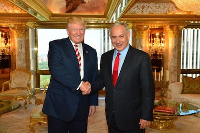 Imagen del encuentro en la Trump Tower que ha publicado el gobierno israelí.