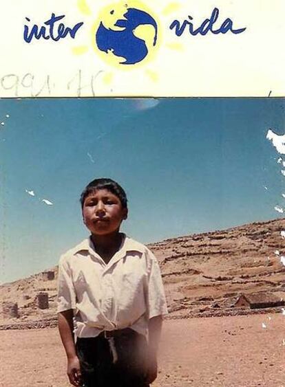 Benigno Alberto Pari, uno de los niños peruanos que aparecen en la lista de 'duplicados' de la ONG Intervida.
