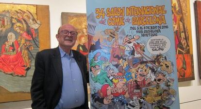 Ibáñez, con su cartel para el Salón del Cómic de Barcelona