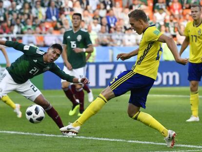 El gol del sueco Ludwig Augustinsson ante México.