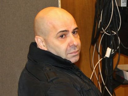Javier Font, del grupo musical Locom&iacute;a, durante el juicio.