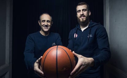 Ettore Messina y Sergio Rodríguez, la semana pasada en Madrid