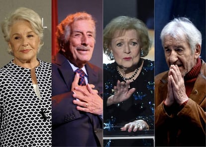 Lola Herrera, Tony Bennet, Betty White y José Sacristán, artistas que siguen en activo tras sobre pasar la barrera de los ochenta y, en el caso de Bennet y White, de los noventa.