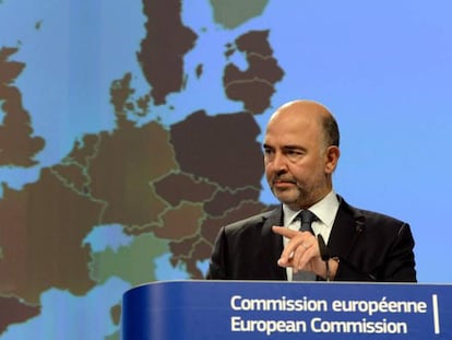 El Comisario de Econom&iacute;a y Asuntos Financieros, Pierre Moscovici. AFP THIERRY CHARLIER