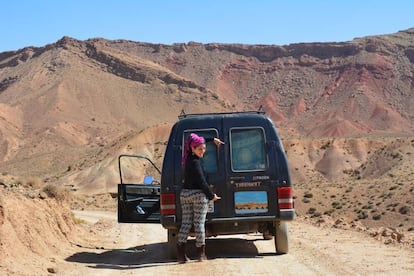 Pistas por el desierto marroquí.