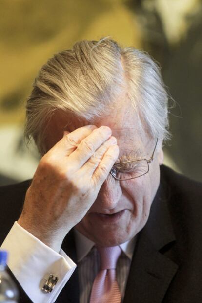 Trichet, durante la entrevista.