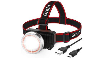 Linterna frontal LED de Gritin