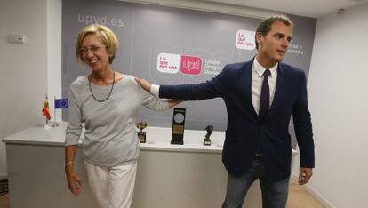 Rosa D&iacute;ez y Albert Rivera, en una imagen de 2014. 