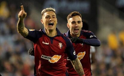 Chimy Ávila, durante un partido con Osasuna.