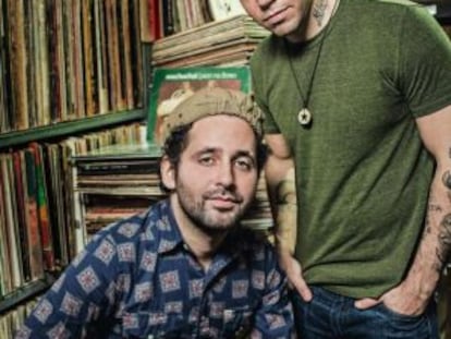 Eduardo Cabra y René Pérez, componentes de Calle 13.