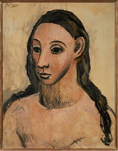 'Busto de mujer joven', 1906, Pablo Picasso, Museo Nacional Centro de Arte Reina Sofía. 