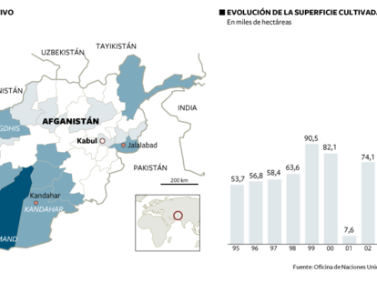 Mapa del opio afgano