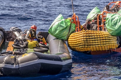 Mediterranee humanitarian ship Ocean Viking