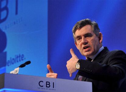 Gordon Brown, en un acto el lunes en Londres.