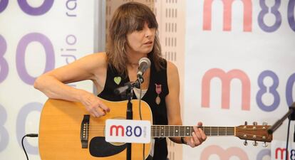 La cantante de Pretenders Chrissie Hynde.  