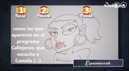 "Soy antinacionalista de cualquier índole. Algunos paletos nacidos fuera de Euskadi: Cervantes, Ramón y Cajal, Buñuel, Goya, Federico García Lorca, García-Berlanga, Severo Ochoa, Picasso..."