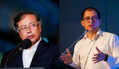 El presidente de Colombia, Gustavo Petro y el fiscal general de la Nación, Francisco Barbosa.