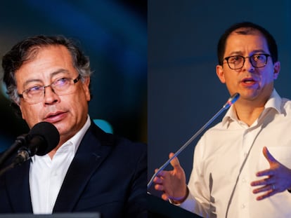 El presidente de Colombia, Gustavo Petro y el fiscal general de la Nación, Francisco Barbosa.