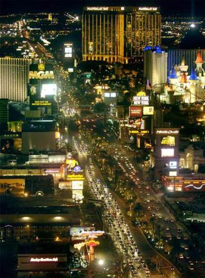 El South End de Las Vegas Strip, el corazón de los casinos y los hoteles de la <i>capital del juego.</i>